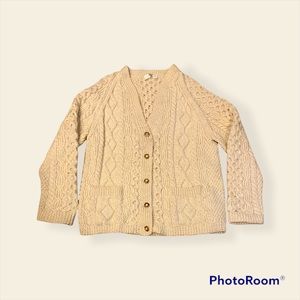 Sweater Scottish hand knit fisherman EUC